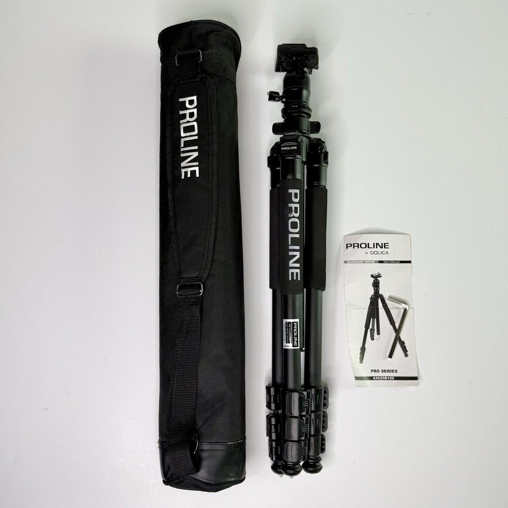DOLICA PROLINE Tripod Professional Aluminum AX620B100 w/Zip Padded Carrying Case